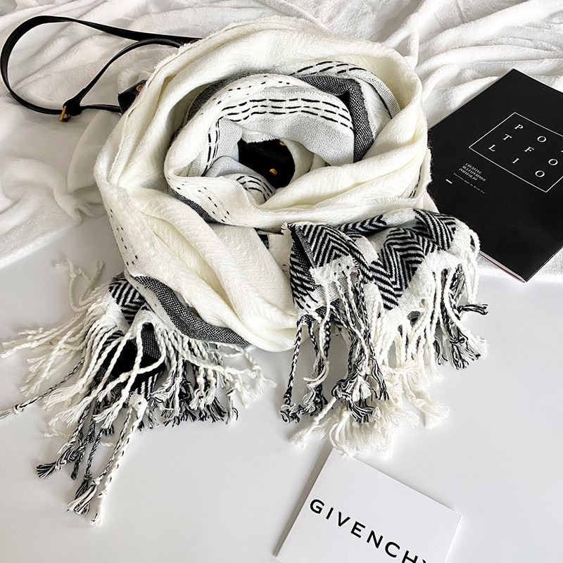 Herringbone Fall Heavyweight Yarn-dye Shawl