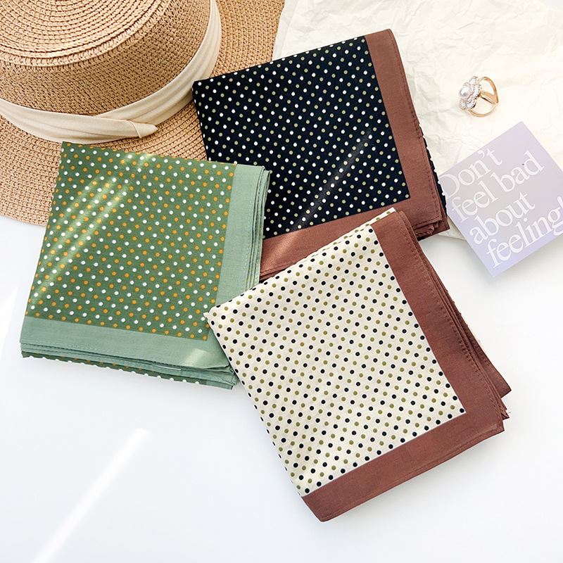Polka Dot Cotton Bandana