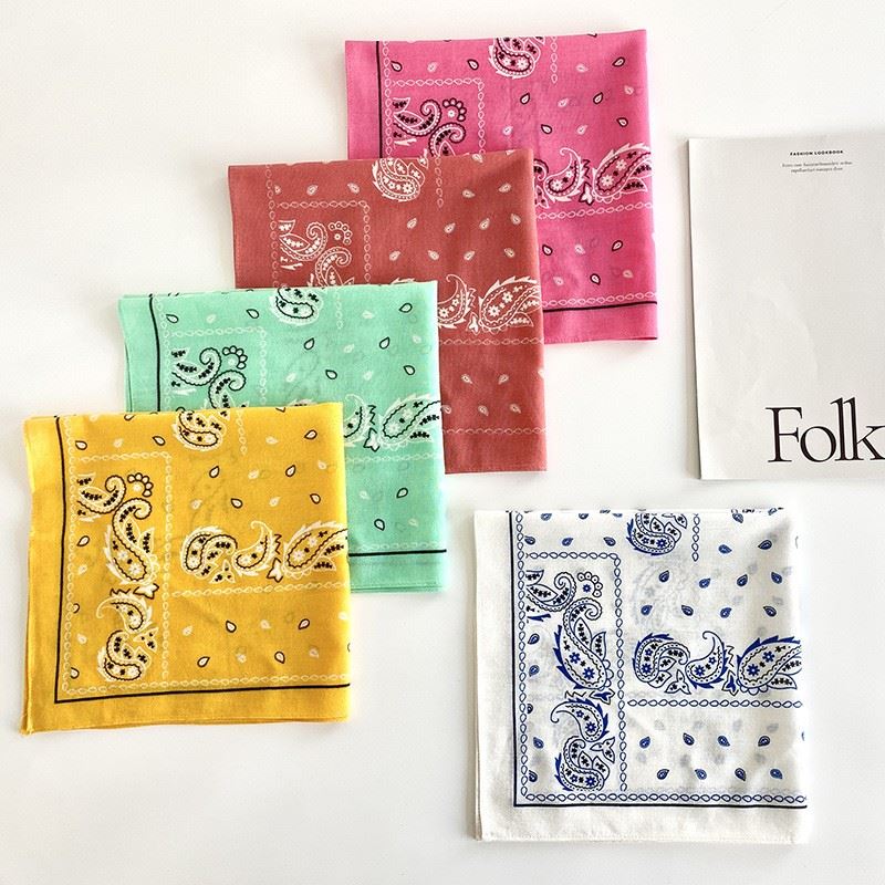 Retro Paisley Cotton Bandana suppliers