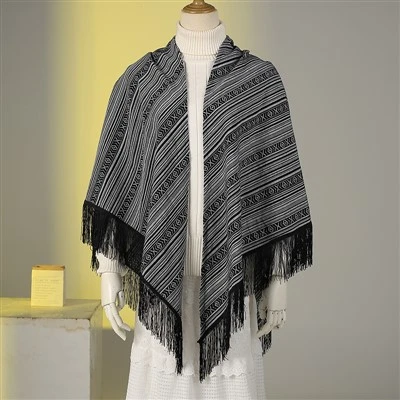 Black Jacquard Scarf