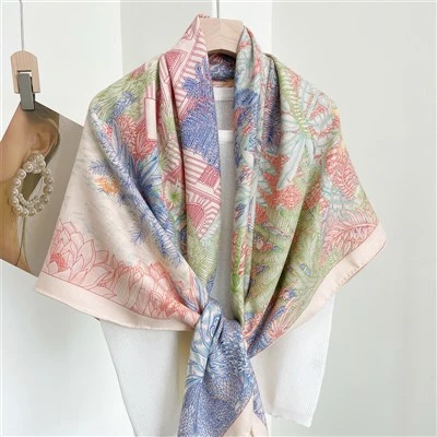 Floral Silk Shawl