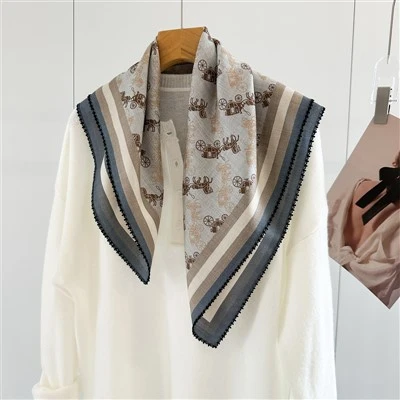 Wool Silk Blend Scarf