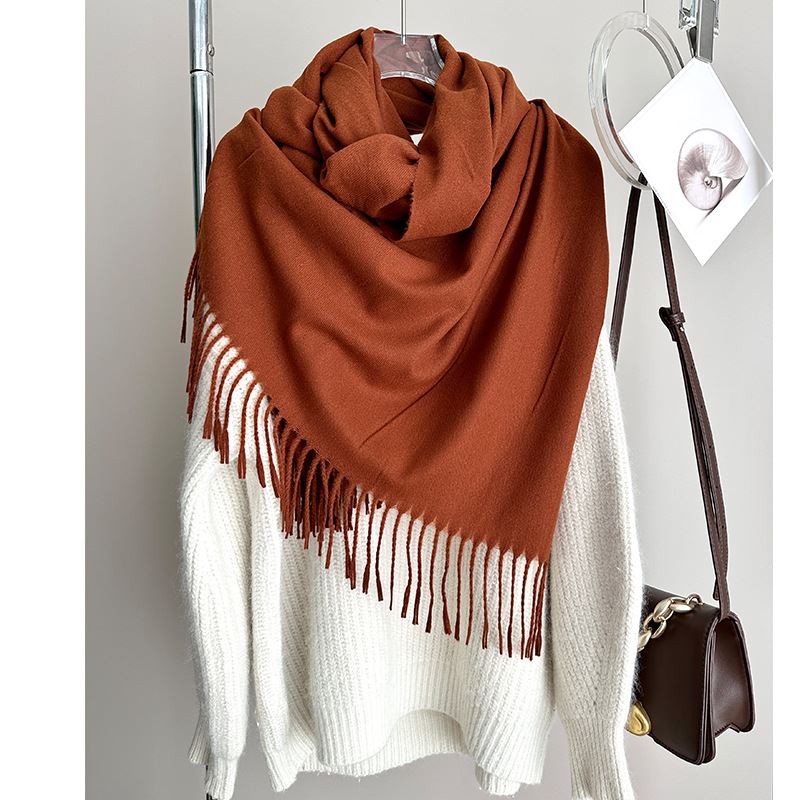 Solid Color Blanket Scarf